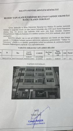 Malatya'da Yıkımlar Hızlandı... Orası da Yıkılıyor!