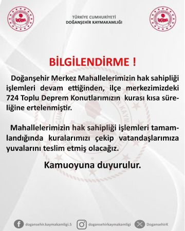 O İlçede Kura Çekilmemişti... Nedeni Belli Oldu!